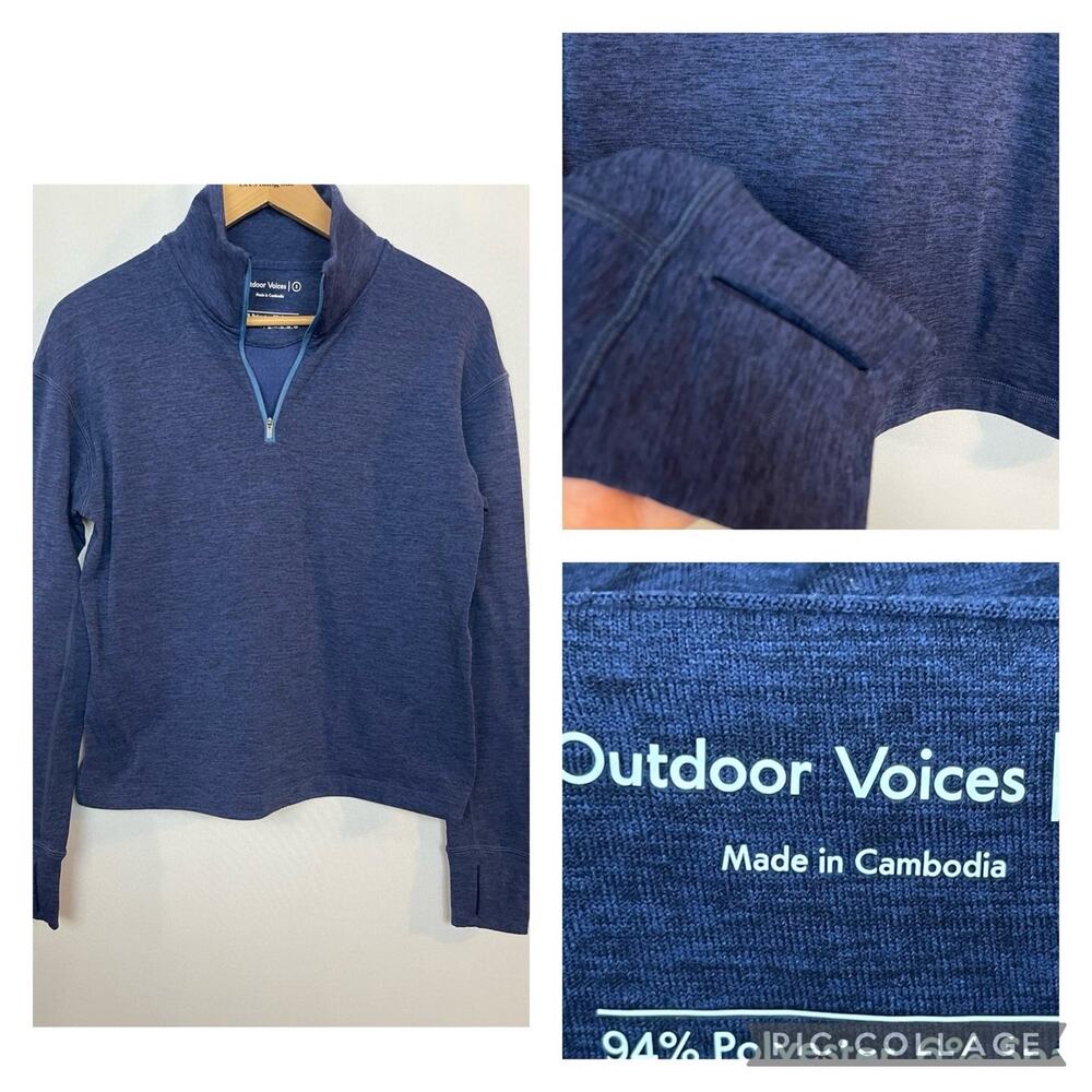 Outdoor Voices ladies pullover blue size S